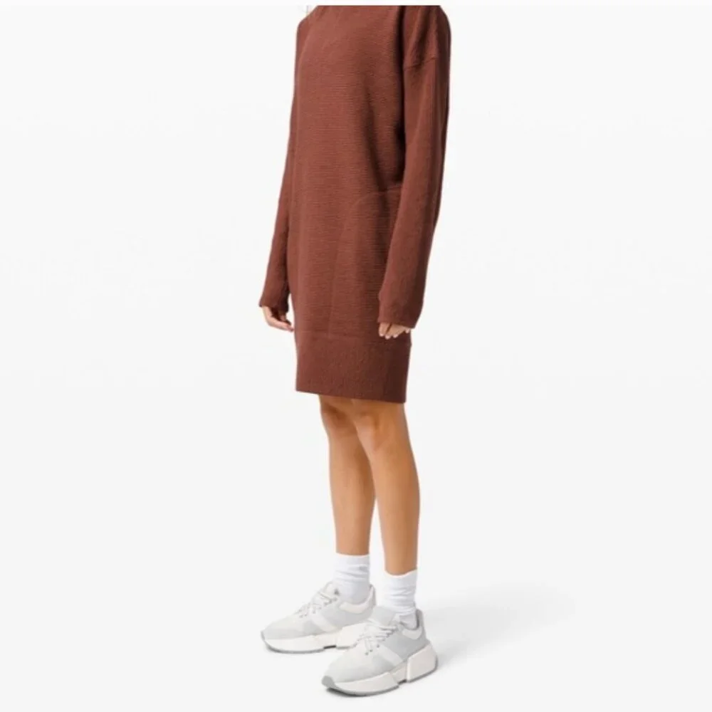 LULULEMON ON REPEAT LONG SLEEVE SWEATER DRESS 10 - Picture 5 of 12